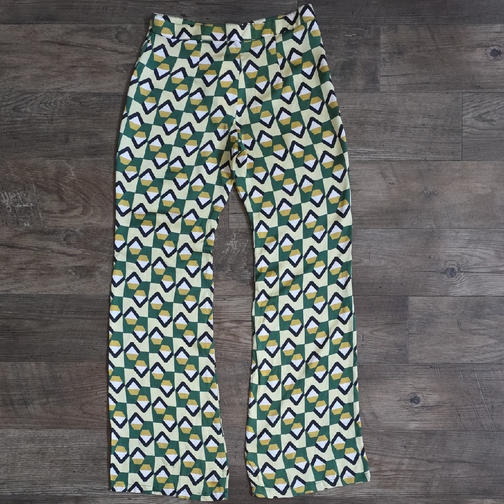 Zara Multicolor Geometric The Safia Long Pants